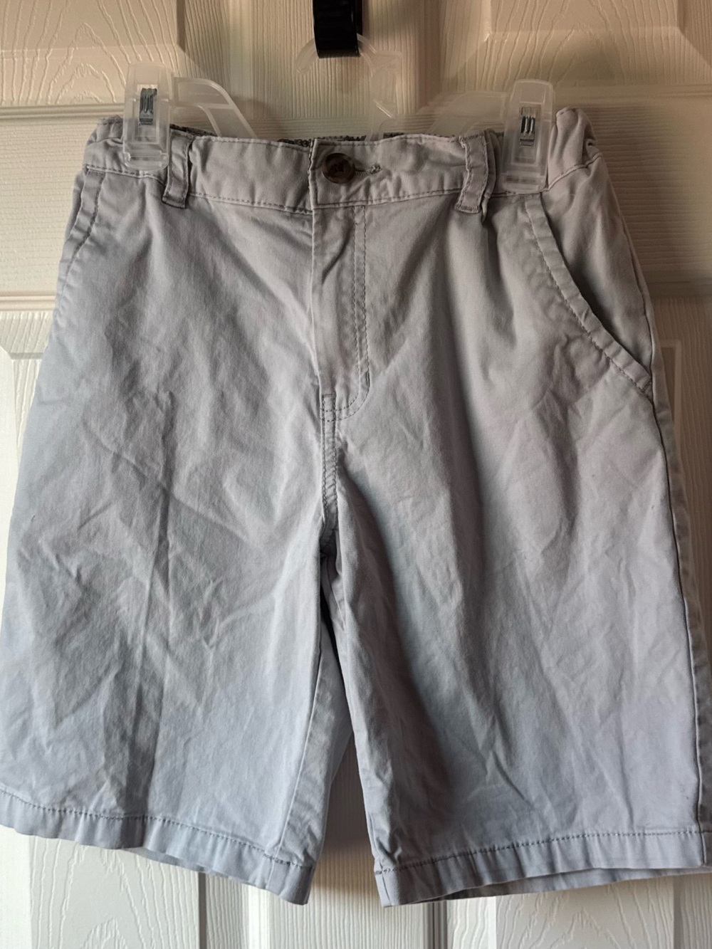 Cat & Jack Light Gray Casual Boys' Flat-Front Shorts
